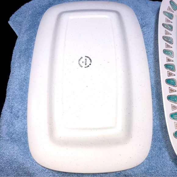 1950-60's Metlox Poppytrail Navajo Pattern Serving Platter - Picture 3 of 5